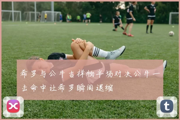 希罗与公牛吉祥物半场对决公牛一击命中让希罗瞬间退缩